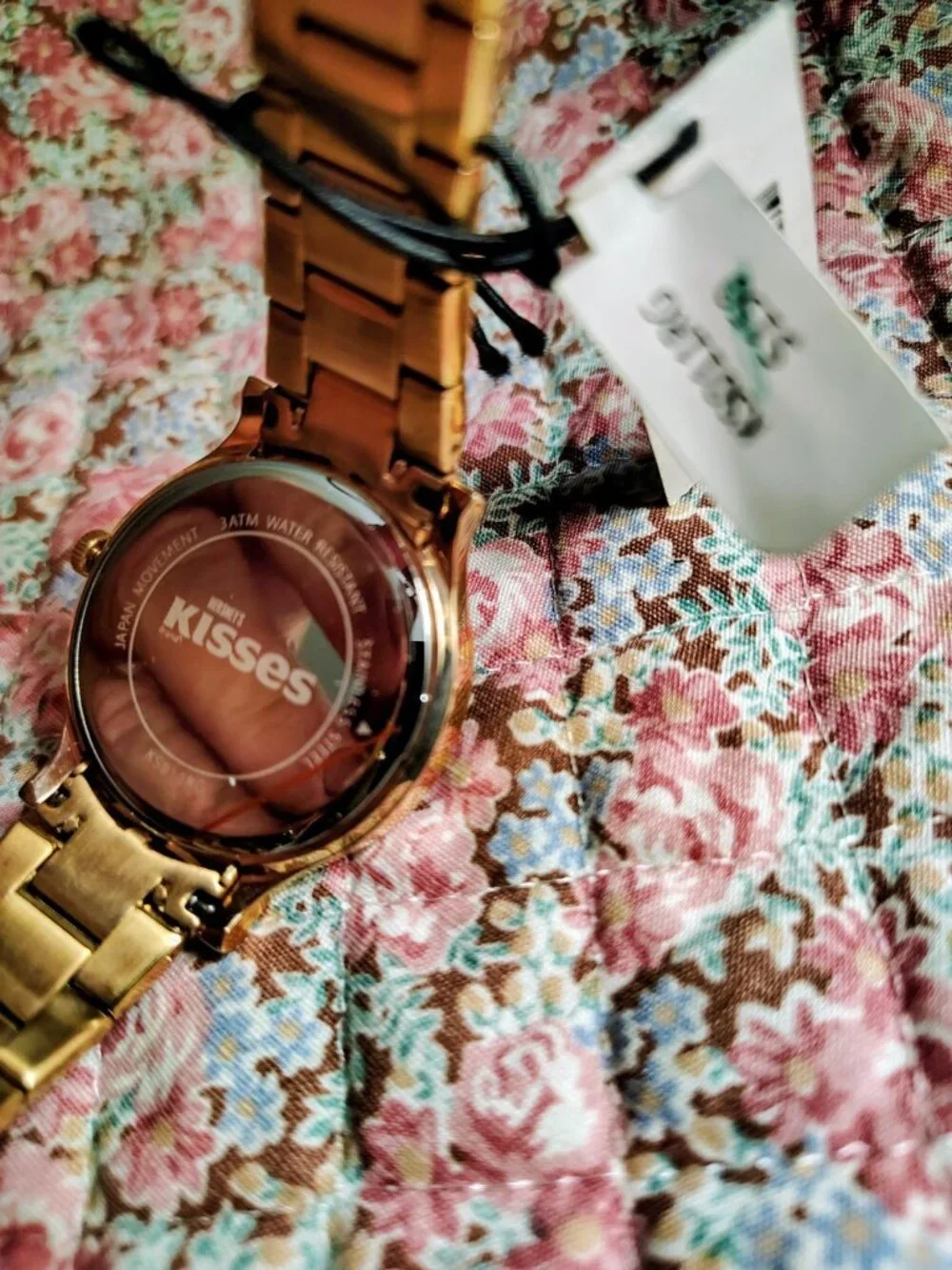 NWT NIB Hershey Kiss watch features a rose gold-toned band MSRP 150